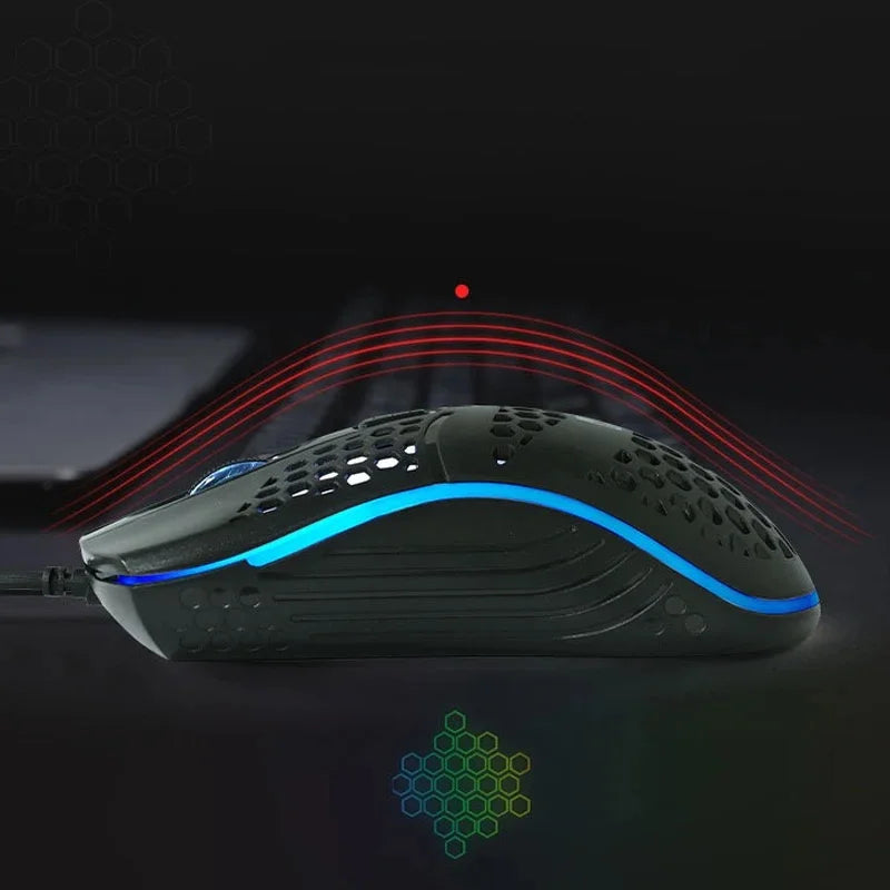 Mouse Gamer KPMU010: Precisão, Conforto e Iluminação RGB!